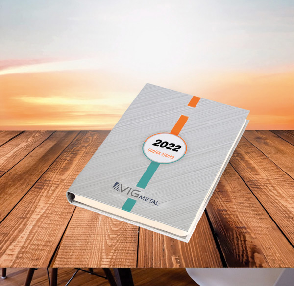 TASLAMA KAPAK-GS17x24 Gizli Spiralli Günlük Ajanda